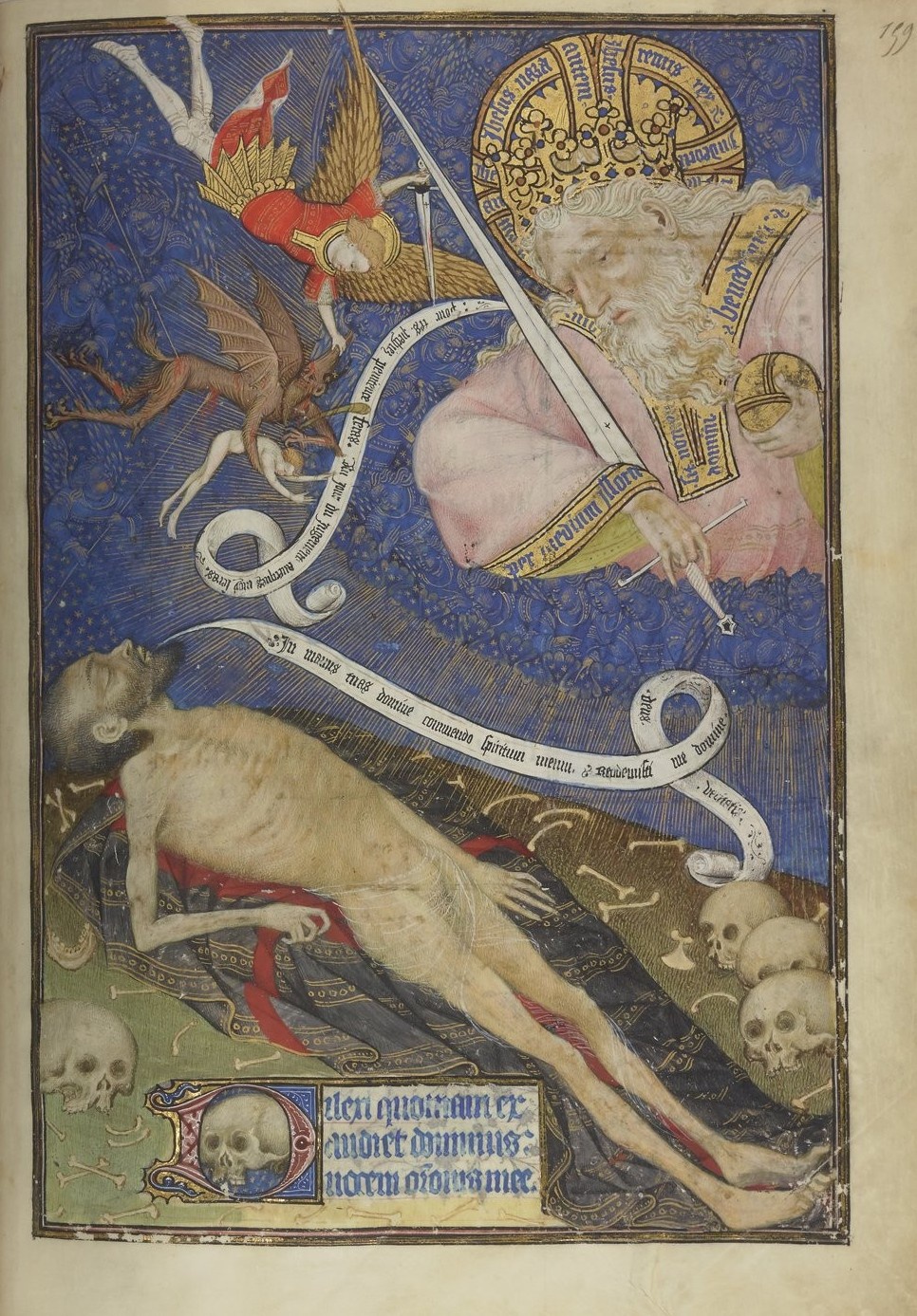 Illuminated manuscript from the Middle Ages, Book of Hours by the Rohan Master. Medieval art, La Gabrielle Fine Arts, Geneva.